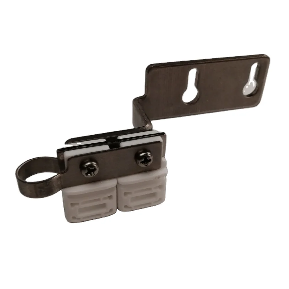 KECO professional ripplefold curtain glider A0025 and curtain track carrier for automatic wave curtain with stainless materials