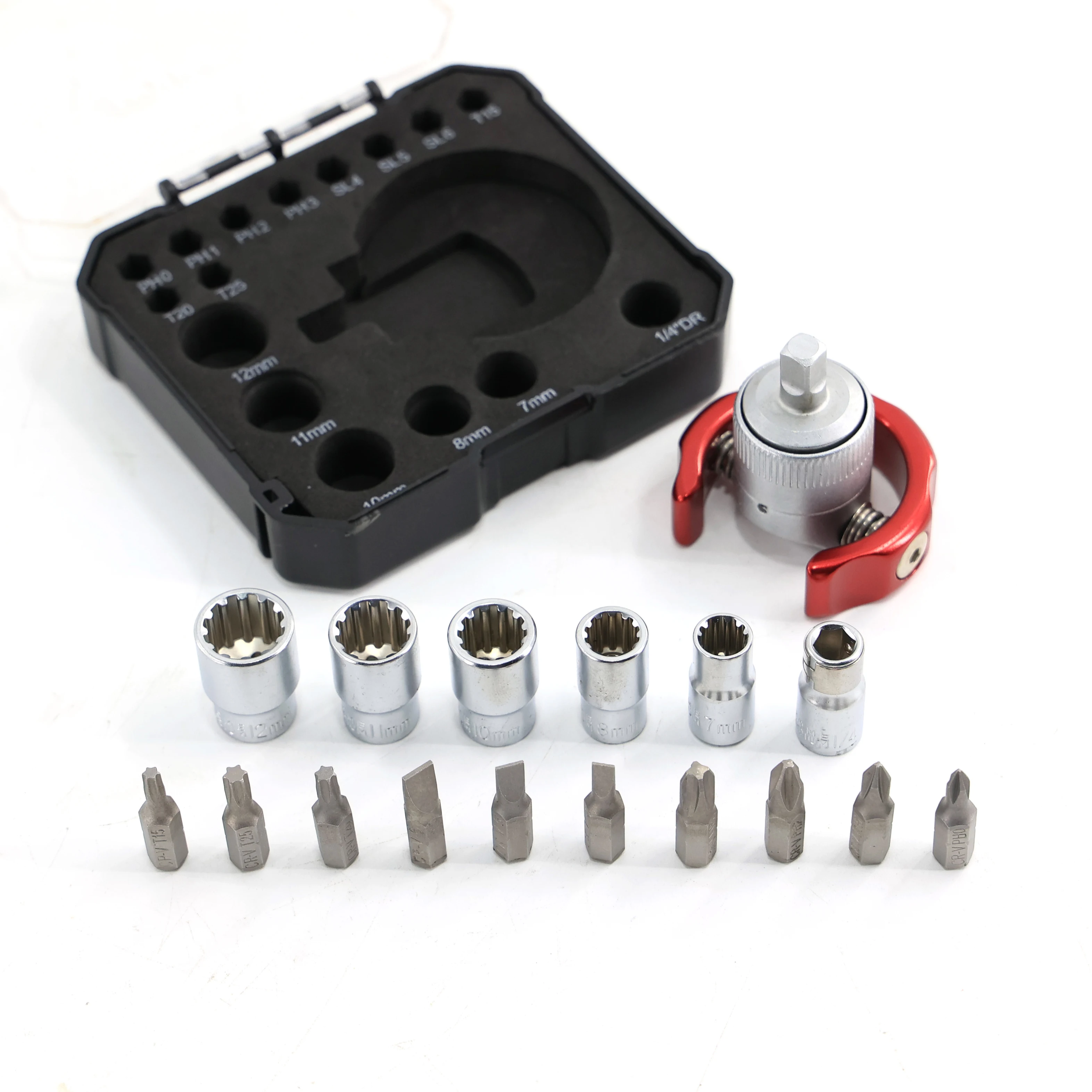 17PCS Slotted Phillips Torx Bit Ratcheting Screwdriver kit Multi bits socket Screwdriver set with Adaptor