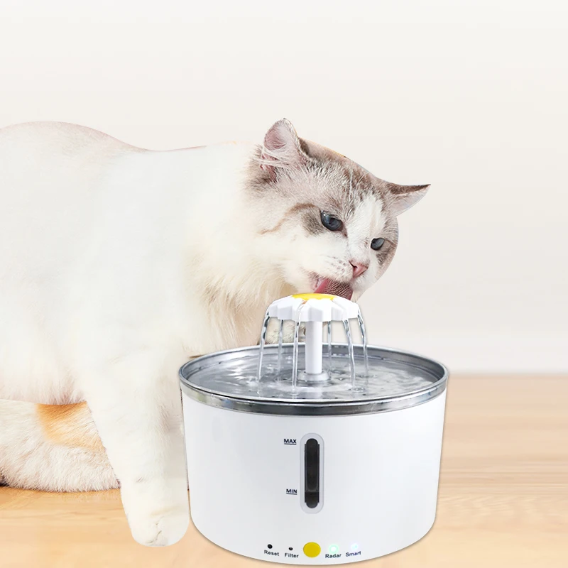 Automatic Pet Cat Water Fountain Electric Mute Water Feeder Activated Carbon Filters Pet Drinking Fountain Dispenser