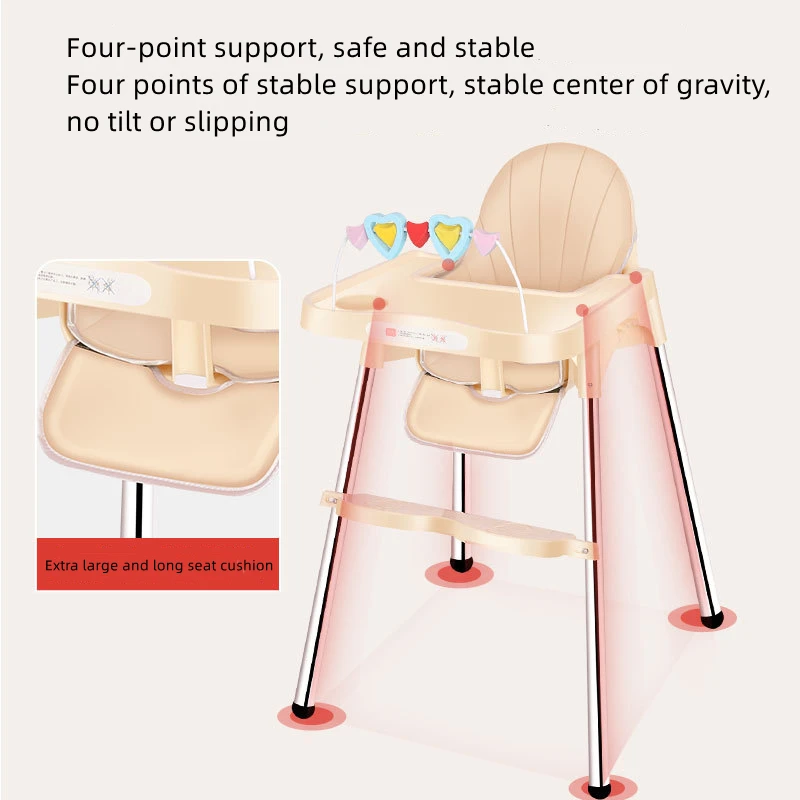 Folding Baby High chair Kids Chair Dinning High Chair Toddler Children Feeding Baby Table Dinning HighChair