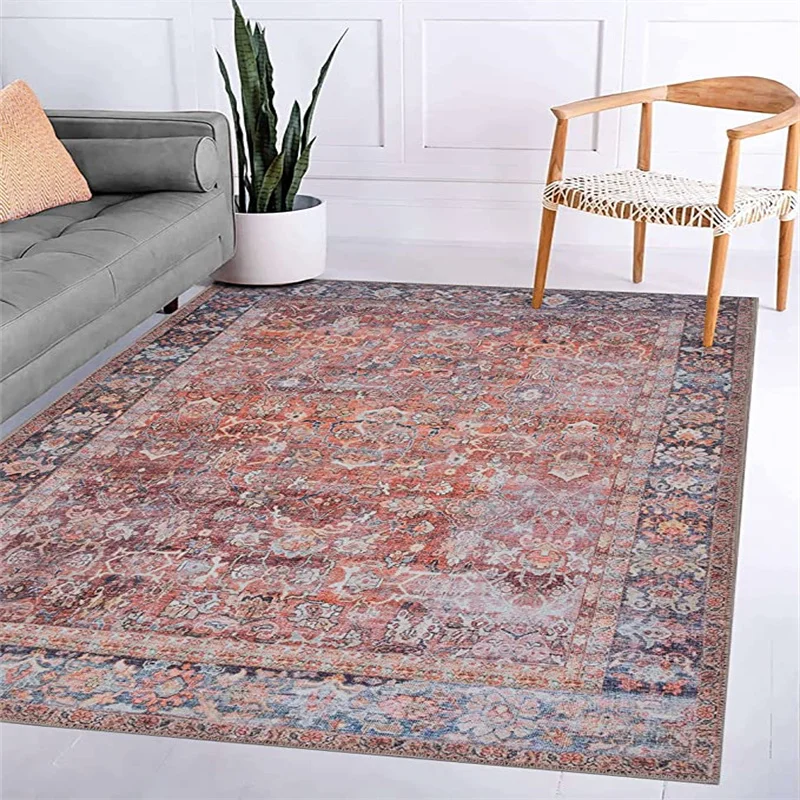 Printed Persian custom Low Price Carpets and Rugs Retro Oriental Floor Rugs Carpet Door Mat Machine Made Turkey mat