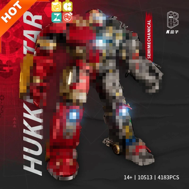 V5004 10513 Супер Герои строительные игрушки 76210 Hulkbuster Mk44 блоки Кубики Игрушки Детские Рождественские подарки