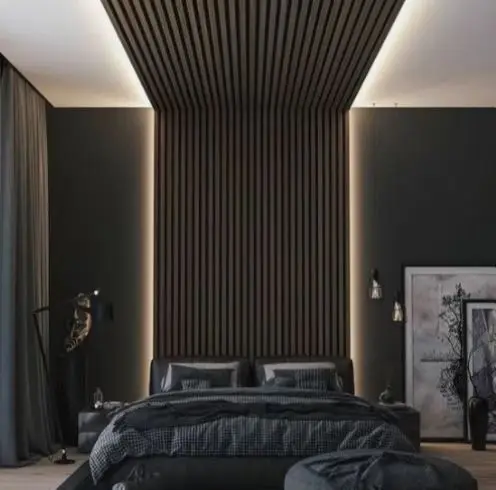 Custom Sound Proof Akupanel Veneer Slats Wooden Slatted Oak Acoustic Wall Panels akustik panel