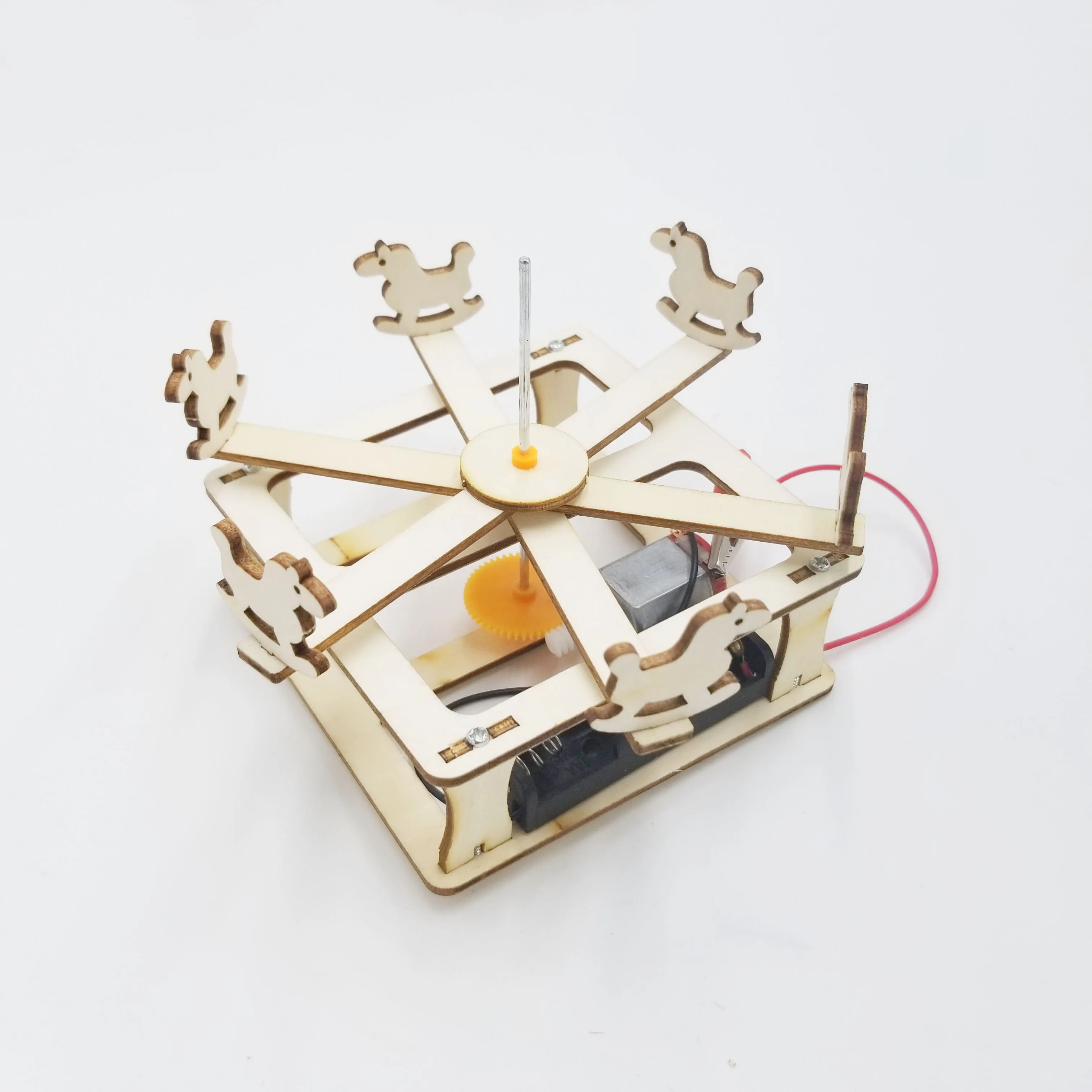 DIY STEM Educational Toy Science Assembly Wooden Puzzle Kits For Kids Physics Toys