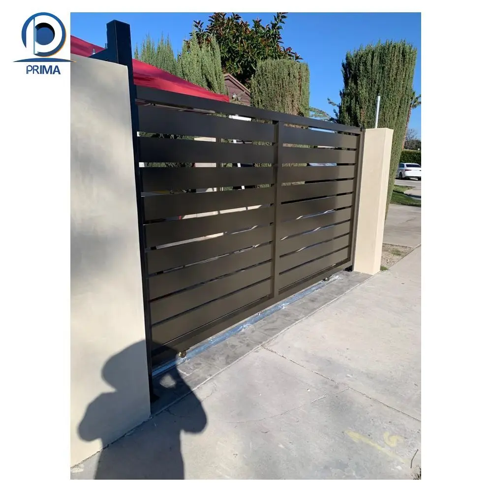 Prima new products gate fence  fence gate door professional wrought iron gate and fence