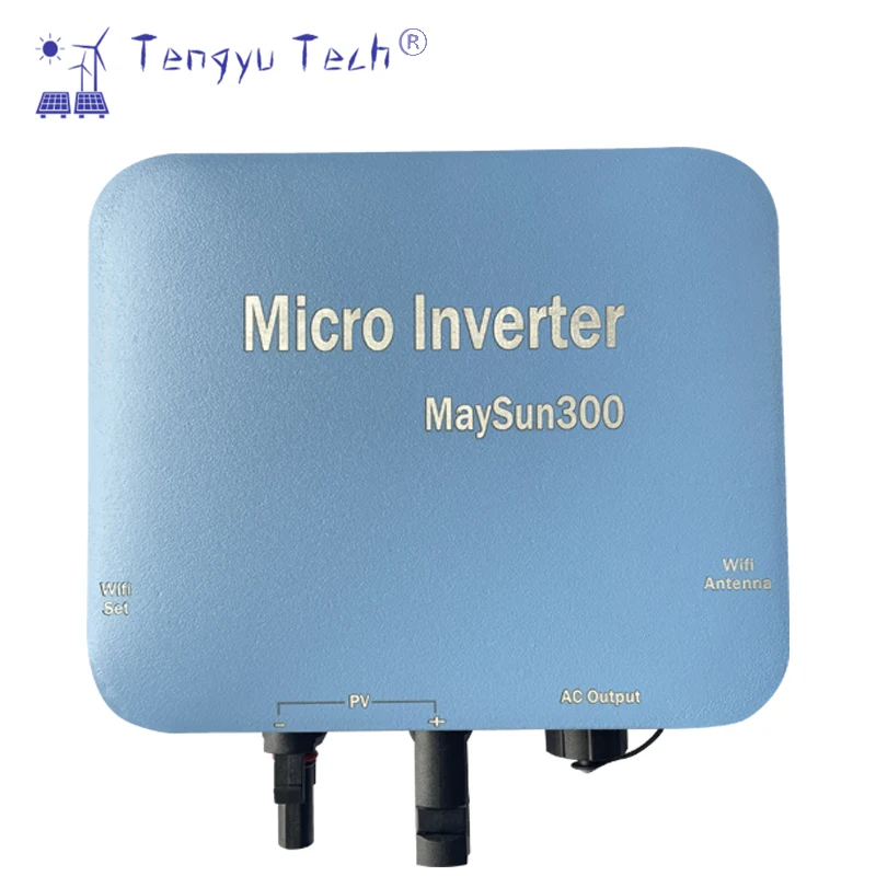 Tengyu Tech On Grid tie Solar Inverter App Monitoring  300W 350W 400W 500W Grid-connected Micro Inverter  120V/230V 50/60 Hz