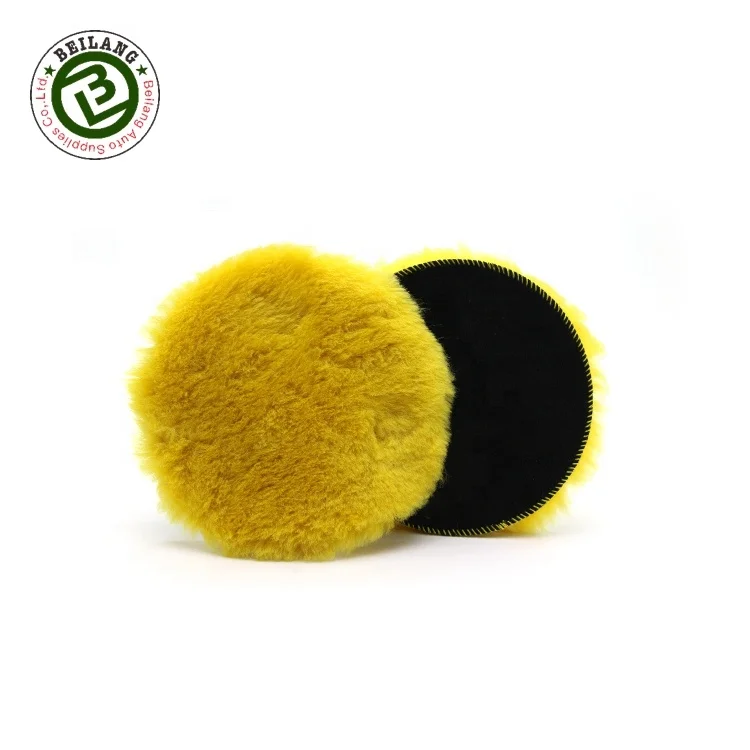 Новейшие полировальные колодки North Wolf 155 мм из овечьей шерсти для автомобиля, полировальные колодки из натуральной шерсти для роторных полировальных машин