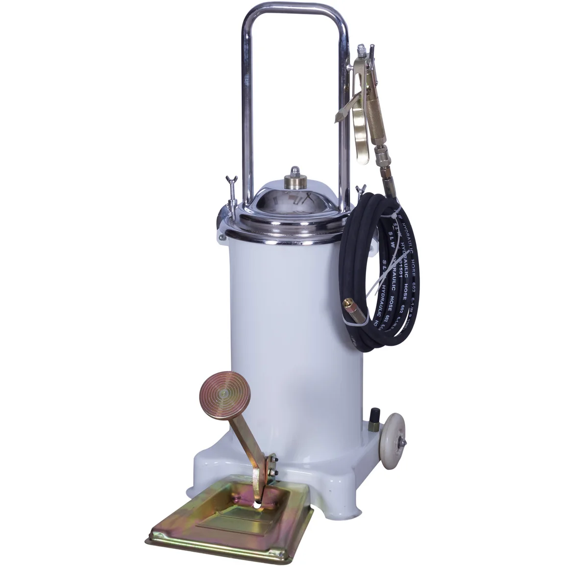Foot operated manual grease pump dispenser 10L high pressure pedal lubricator