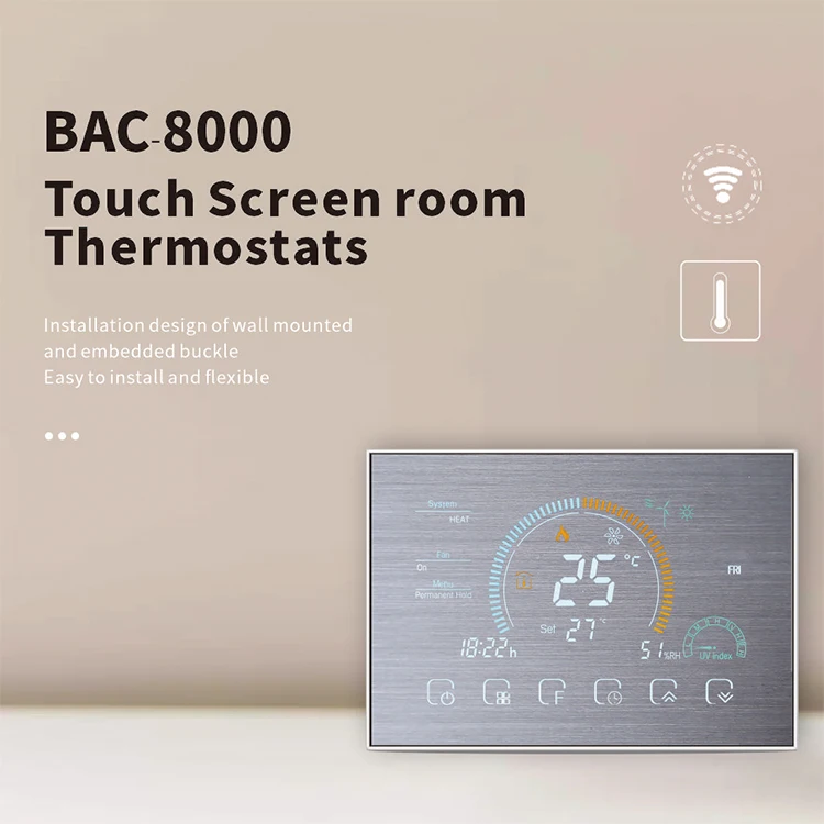  Большой цифровой сенсорный экран система HVAC программируемый WIFI умный