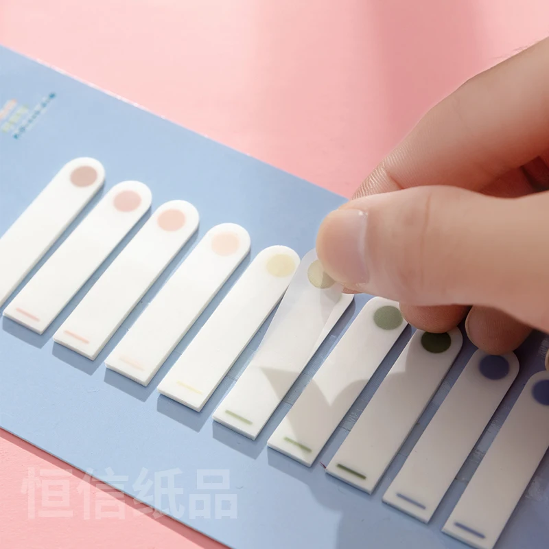 Custom Logo Sticky Index Tabs Book Tabs Page Markers Colorful Book Annotating Tabs With Low MOQ