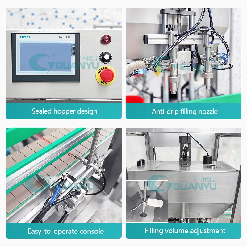 Factory Sale Automatic Liquid Soap Glass Bottle Filling Machines Price Full-Automatic Filler with Heating Function
