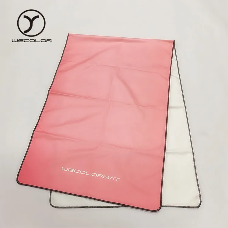 Изготовленное на заказ нескользящее полотенце для коврика для йоги, экологичное полотенце для йоги, экологичное противоскользящее