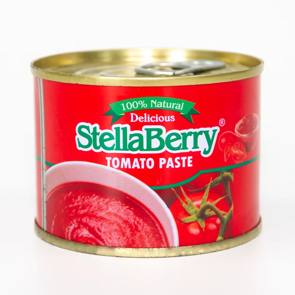 Competitive price tomato paste price ton repacking in 210gx48tins