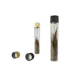 120*22mm 125*22 Glass Tube with Child Resistant Cap 30ml  Accept Logo Printing Or Electroplating