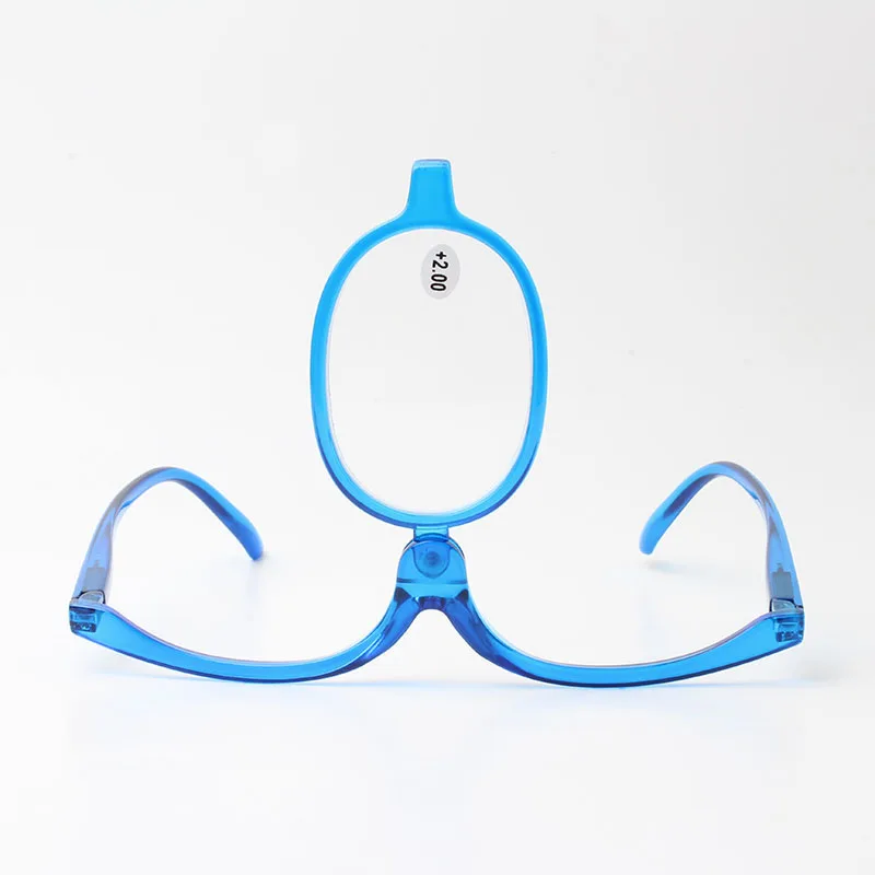 Colorful Folding Eyeglasses Women Cosmetic General Rotating Magnifying Glasses Makeup Rolling Rotated Reading Glasses