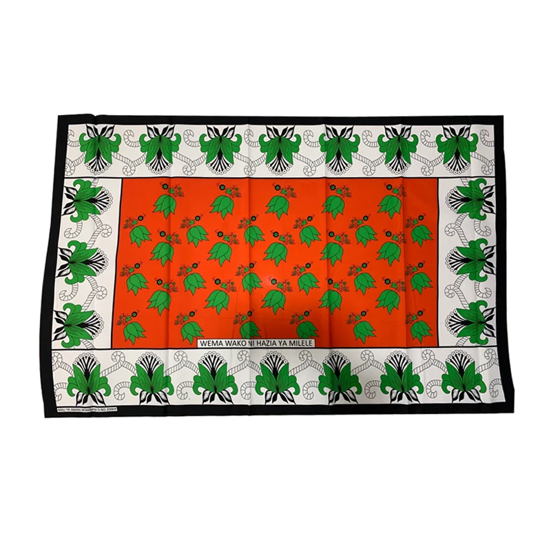 100% polyester African traditional fabric khanga fabric