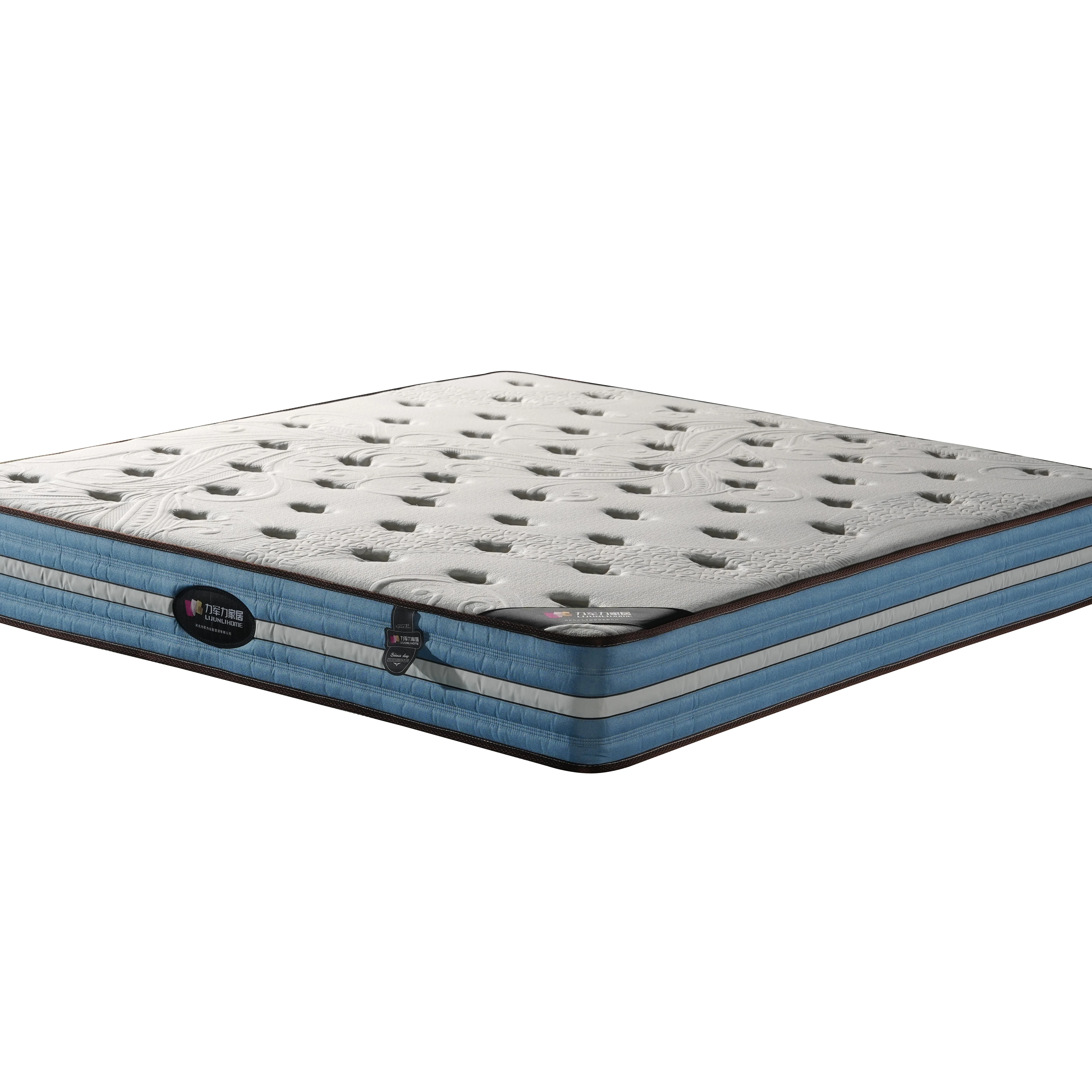 Manufacturer Luxury 5 Star Hotel Wholesale Vacuum Compressed Latex Pocket Spring Queen Size Mattress