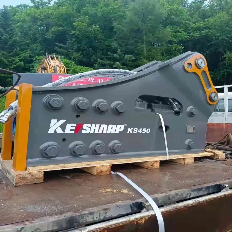 Heavy Duty Pipe Line Fittings Valve Connector Damper Upper Magnetic Panel Mount Excavator Hydraulic Rock Breaker