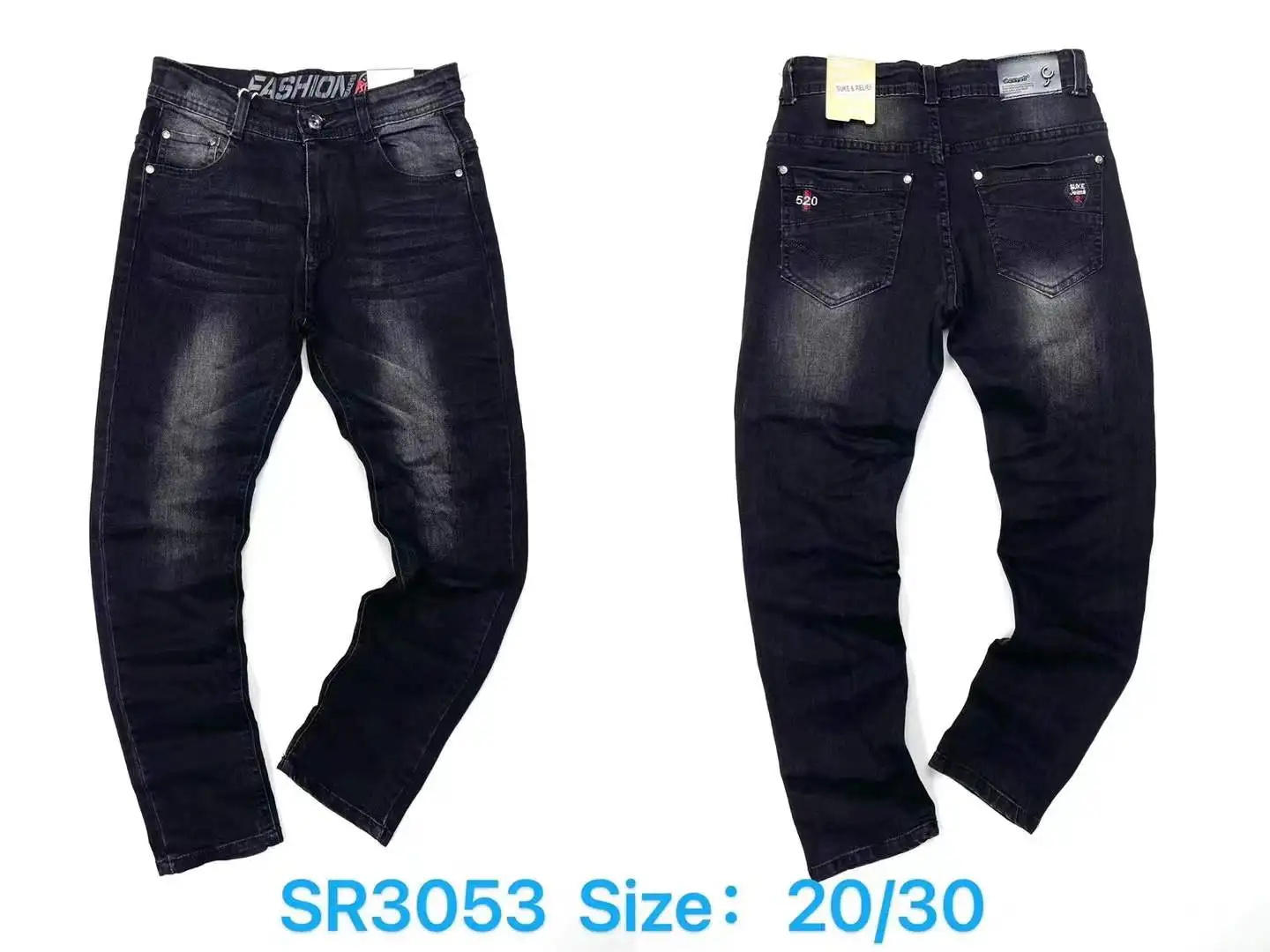 High Quality Kids Washed Boys Jeans Pant Stretch Denim Clothes Boys Jeans Trousers for 6 to 16 Years Children Boys Pants
