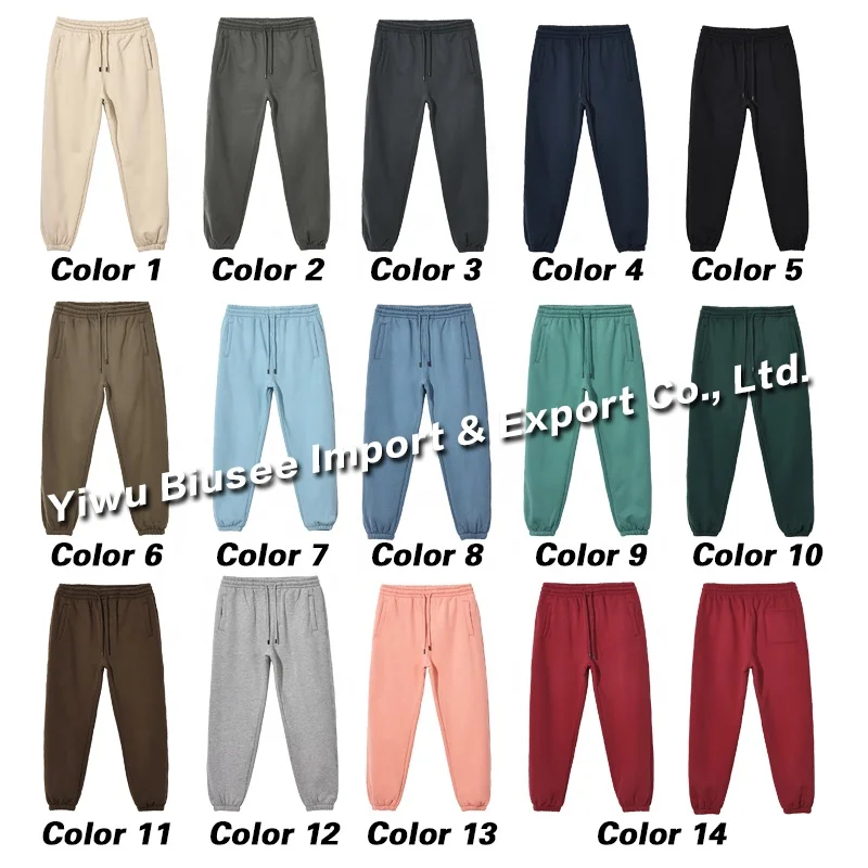 High Quality  Mens Sweatpants Custom  Logo Printed Blank Track Pants Baggy Fleece Joggers