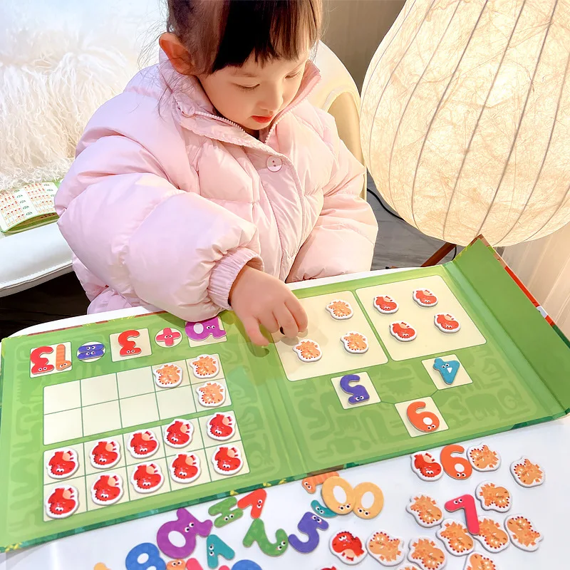 Multifunctional Puzzle Toy for Preschoolers Children Learning Math with Subtraction Arithmetics Paper Counting Number Learning
