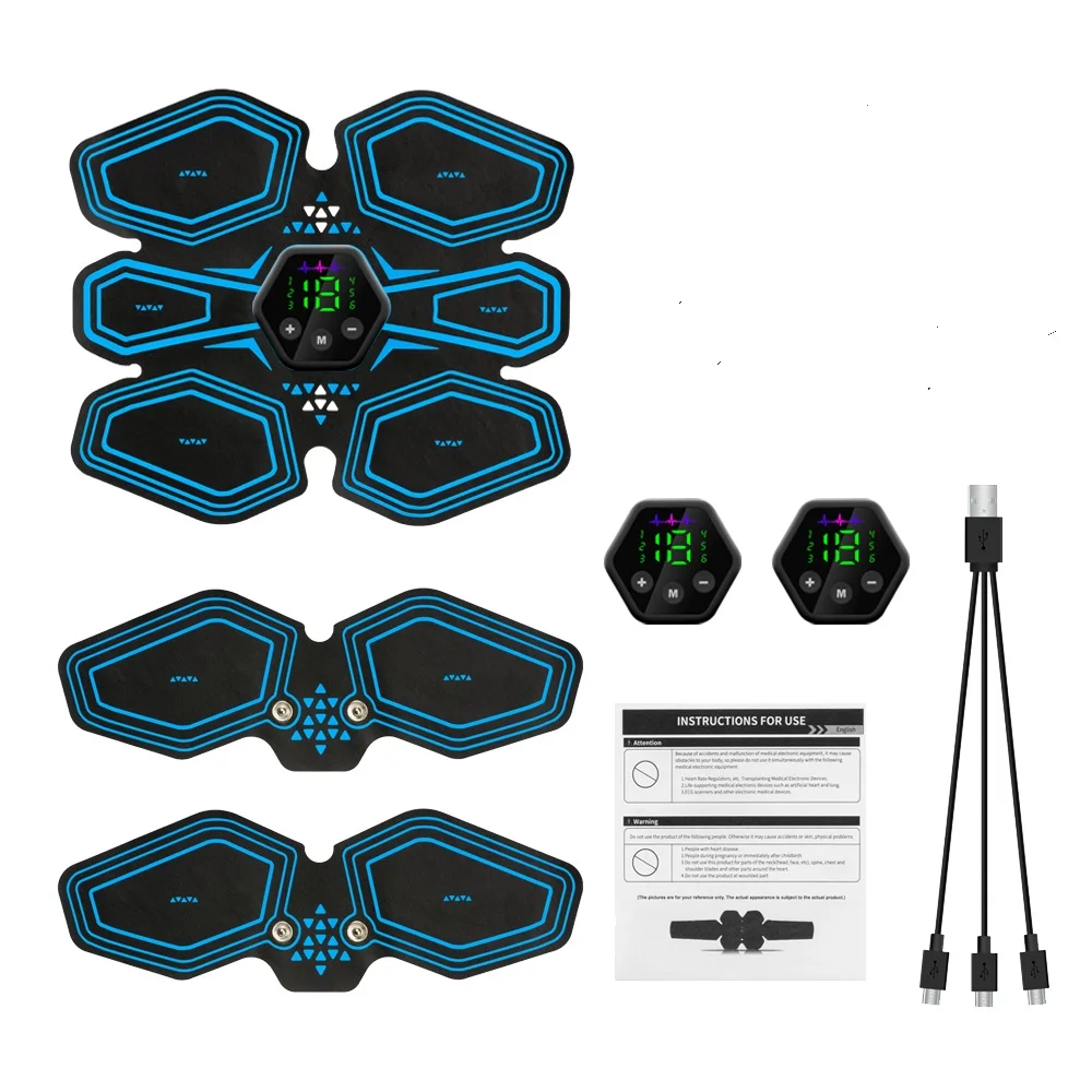 Professional Body Fitness  Electronic abs stimulator abdominal muscle toner 6 Modes abs  muscle toner EMS abdominal belt