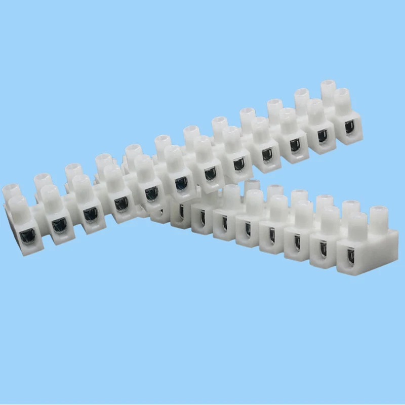 VDE PA9 Plastic Terminal Strip U H Type screw terminal blocks push in wire connector 12 pin