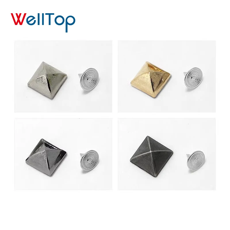 22.316 WELLTOP Wholesale Furniture Accessories Square Antique Brass Tack Metal Upholstery Nails Stud Rivet Decorative Sofa Nails