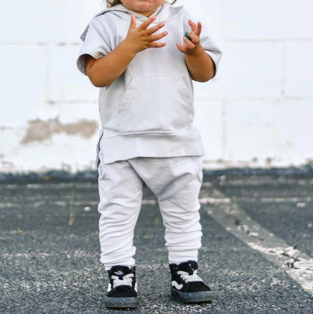 Spring Toddler Slim Fit Track Suit Hoodie Short Sleeve Trackpants Streetwear 2 Piece Pants Set Outfit Custom Jogger Suit Child