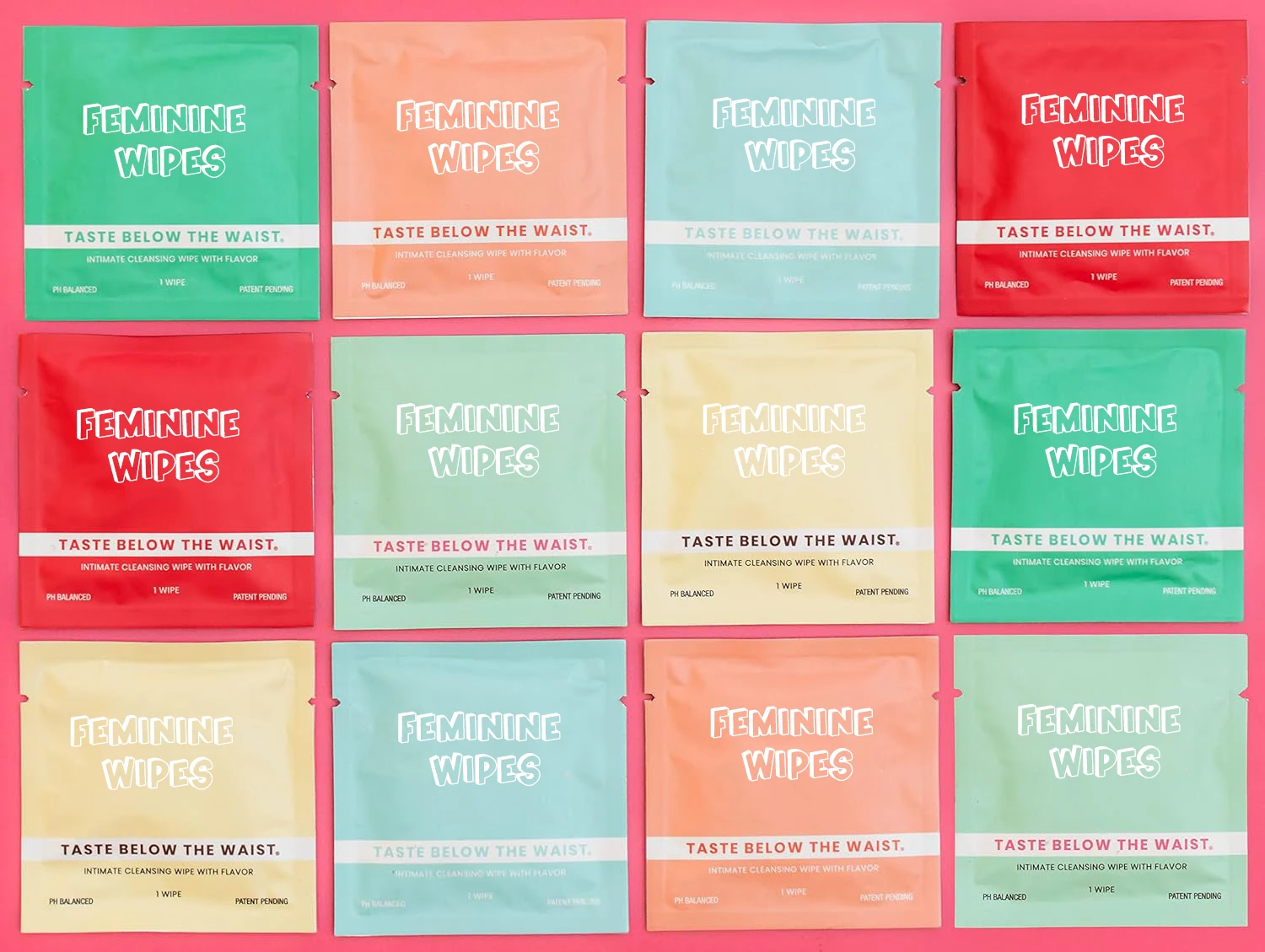 Organic Feminine Flushable Wipes Bamboo Ph Balance Single Wipes for Female Personal Cleansing Intimate Wipes for Travel