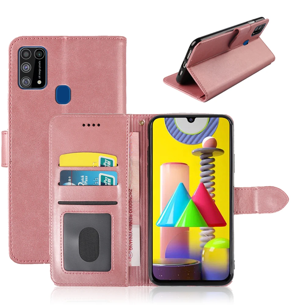 Кожаный чехол-бумажник MKS для Samsung Galaxy