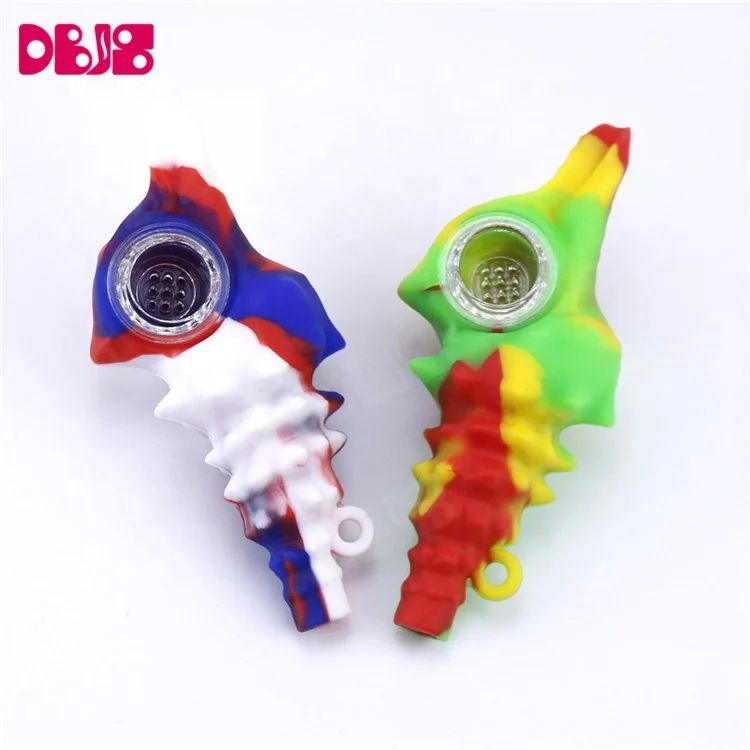 
Wholesale Custom Portable Glass Bowl Conch Silicone Pipes Weed Accessories Crack Tobacco Smoking Pipes for Sale 
