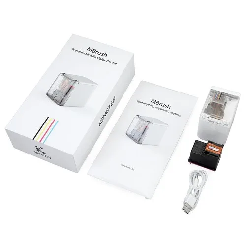 2020 Mini Printer, portable Handheld mini colorful Mbrush printer  with Coating.