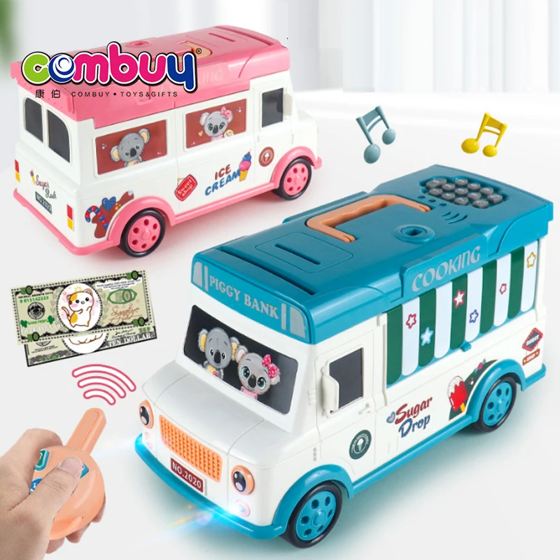 Money saving puzzle remote control car piggy banks for children