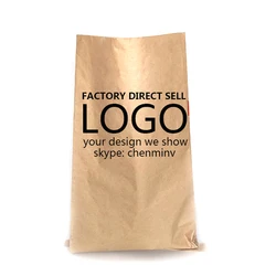 MINCHENG big  factory direct sale camel paper laminated pp woven sack food coffee bean snacks packing  kraft paper plastic bags