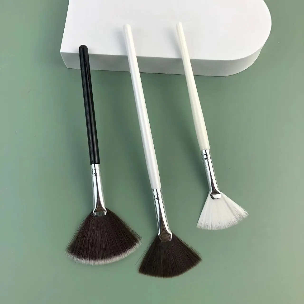 Soft Hair Facial Applicator Brushes Makeup Set Style with Foundation Used with Glycolic Peel Mud Cream Glacial Acid