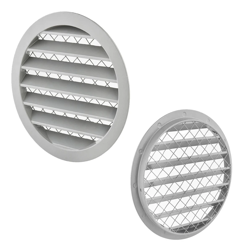 Outdoor Wall mounted Simple cast aluminium grille for intake or exhaust air