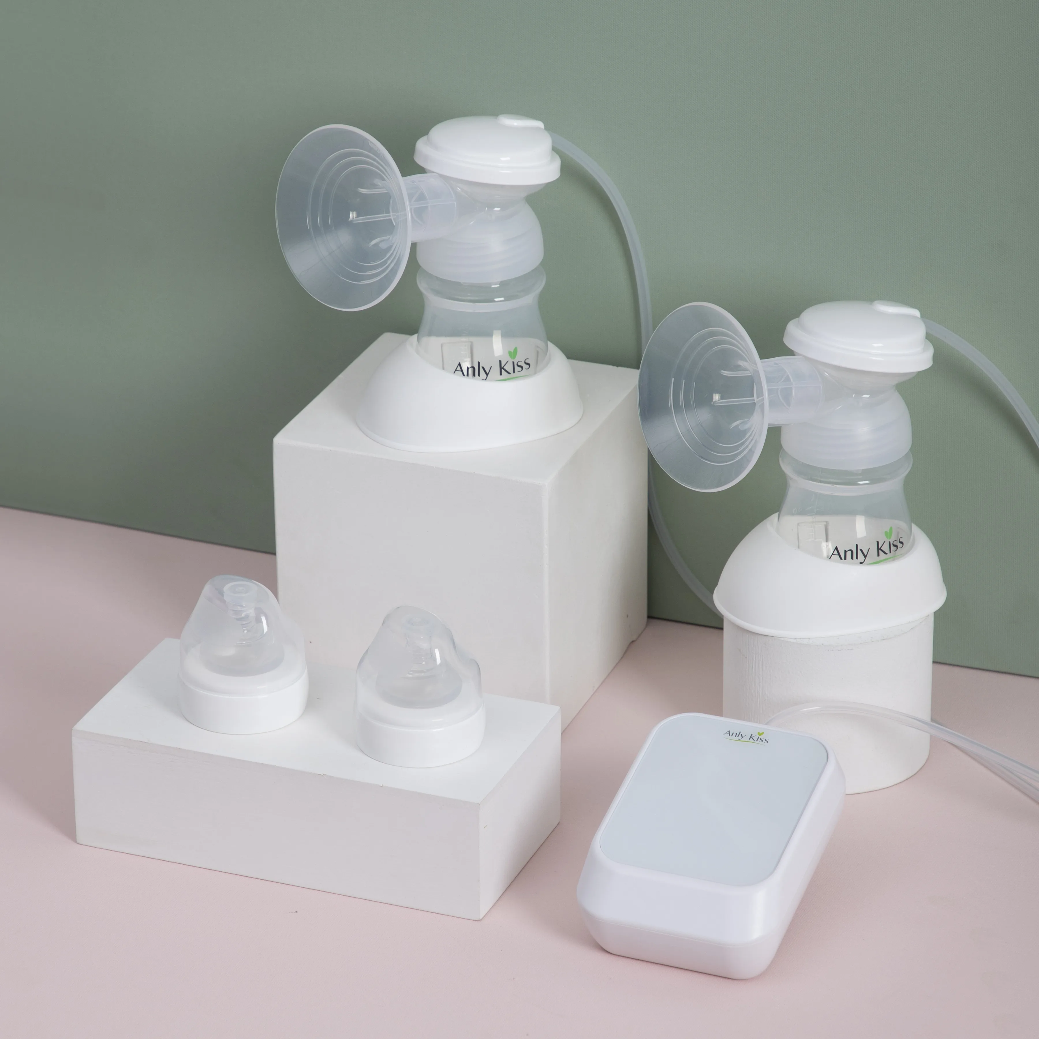 Anly Kiss wholesale factory price mother breast pump breast milk pump electric with full silicone breast shield flange