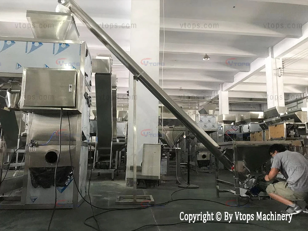 20kg Dry Powder Filling Machinery / Semi Automatic Sealing Device Bagging Equipment Supplier / Conveyor Belt