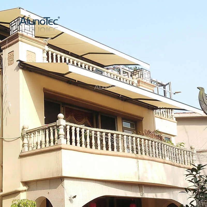 Remote Control Fixed Shading Pergola Gazebo Folding Arm Awning Roof Half Cassette Awnings System