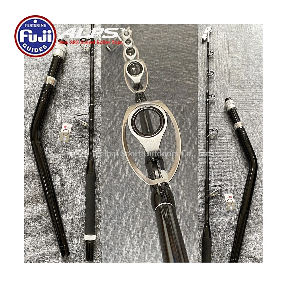 New 2023 Fuji High Quality Trolling Rod 6ft 183cm Carbon Blank Trolling Rods Boat Pole Tuna Fishing Rod