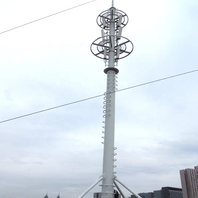 
Guyed mast tower mobile mast tower wind guyed mast self supporting single pole tower 