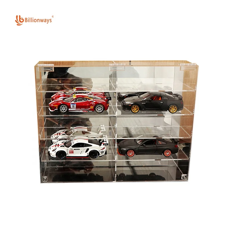 Diy Model Models Diecast Shelves Car Box Cabinet Plastic Miniature Cases Matchbox Large Cars 1 18 Scale Display Case