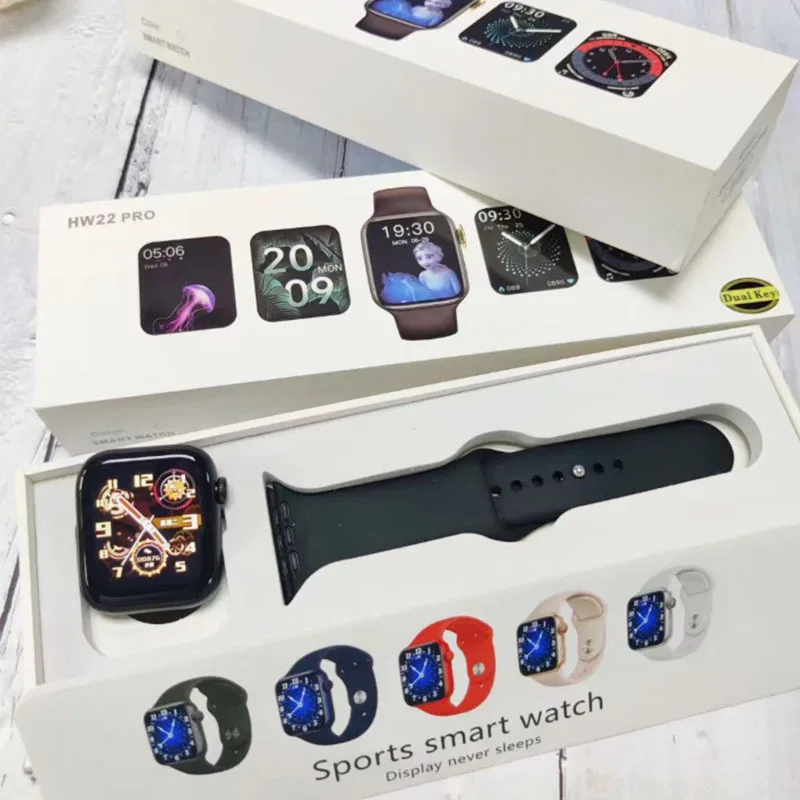 Smartwatch HW22 pro 1.7 IPS Smart Dual buttons and wireless charging Tracker hw22pro Smart Watch waterproof SmartWatch hw22 pro