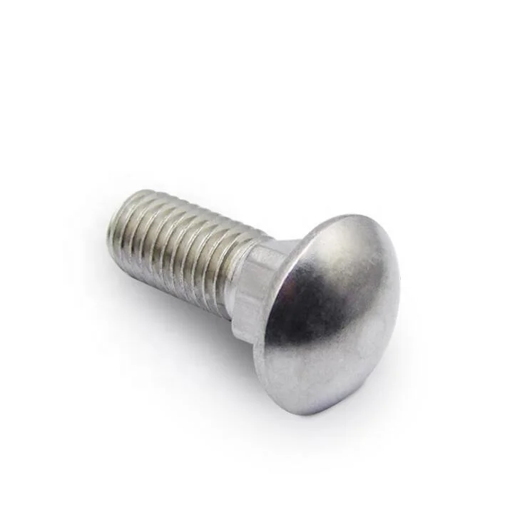 China Factory DIN603  Stainless Full Thread Half Thread Round Head Square Neck Carriage Bolt Mushroom Head Carriage Screw