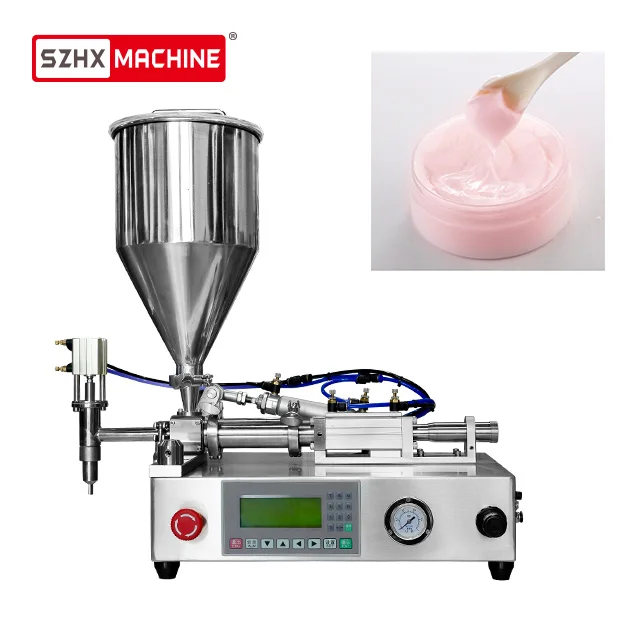 Cream Manual Filling Machine High Precision Viscosity Liquid Cosmetic Aloe Vera Gel Filler Small Table Top Face