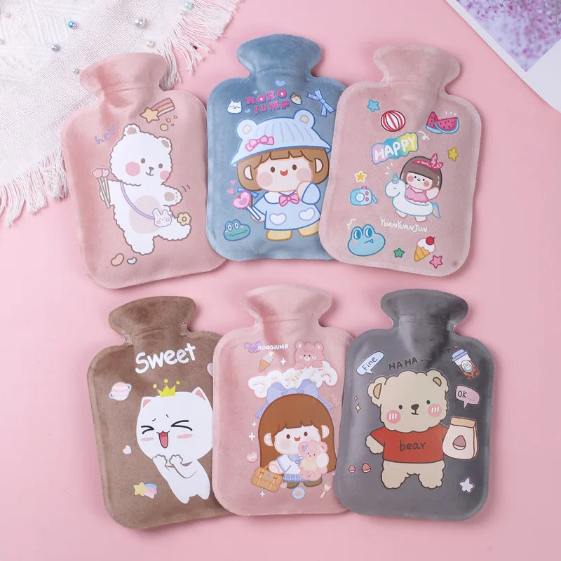 New water injection warm hands hot water bottle cute cartoon hand warmer hot water bottle