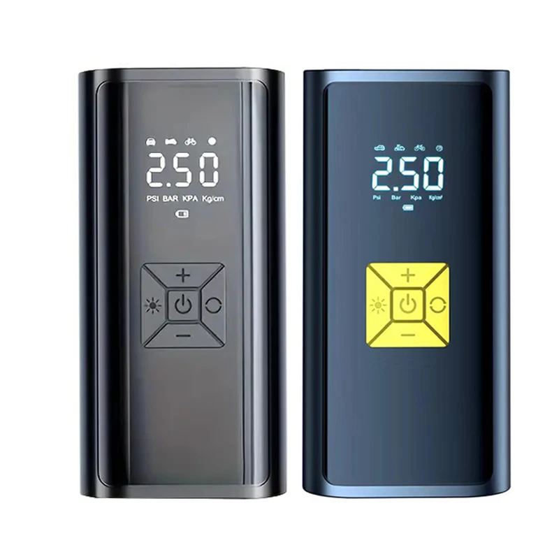 Fast Inflating Portable Air Compressor Four Pressure Unit LED Light Auto Stop Wireless Tire Inflator Pump