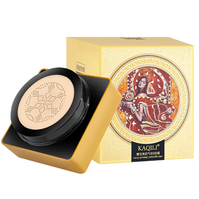 Kaqili cosmetics foundation private label custom  air cushion BB cream luxury smooth cushion BB cream