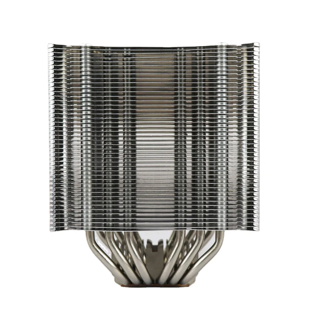 Heat Sink CPU 6 Heat Pipe Heat Radiatorheat Sink Dual Zipper Fin Heatsink CPU China Manufacture 120 Mm Silver Aluminum Square